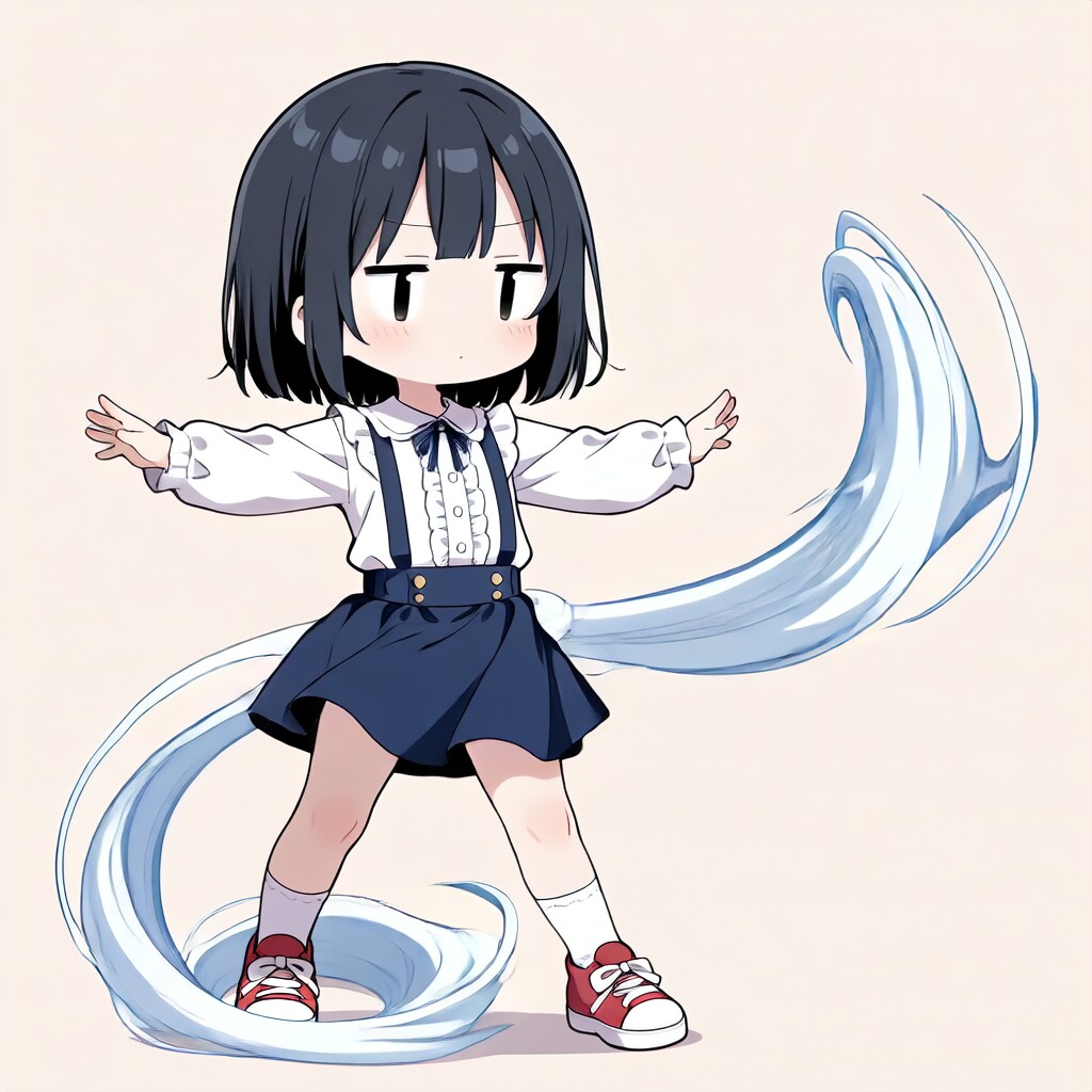 茉莉、風を起こす【パラパライラスト４０】