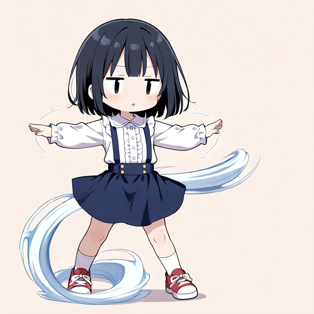 茉莉、風を起こす【パラパライラスト４０】