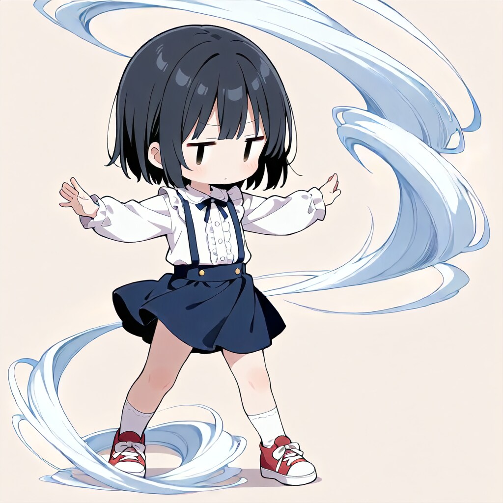 茉莉、風を起こす【パラパライラスト４０】