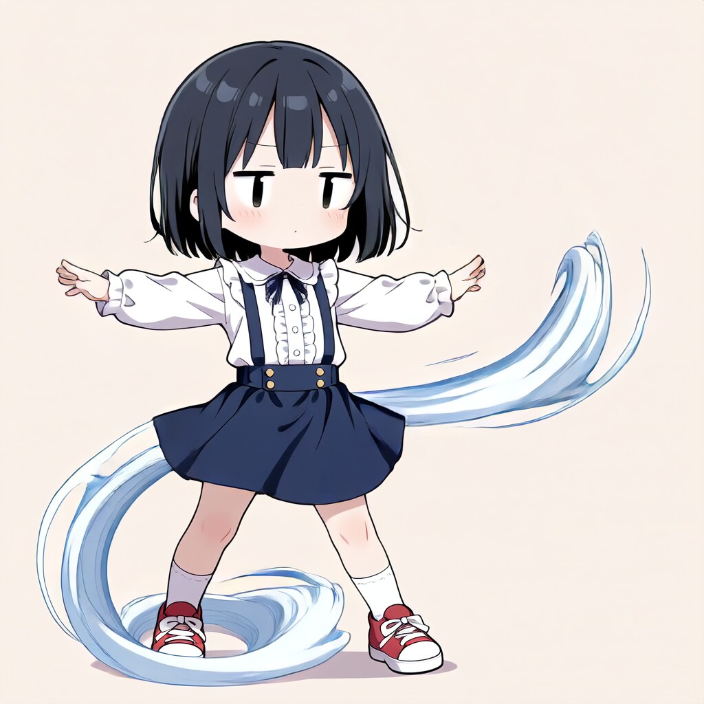 茉莉、風を起こす【パラパライラスト４０】