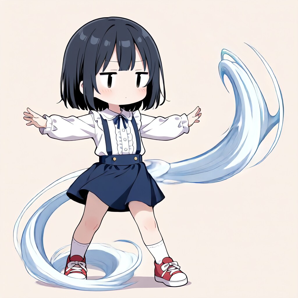 茉莉、風を起こす【パラパライラスト４０】