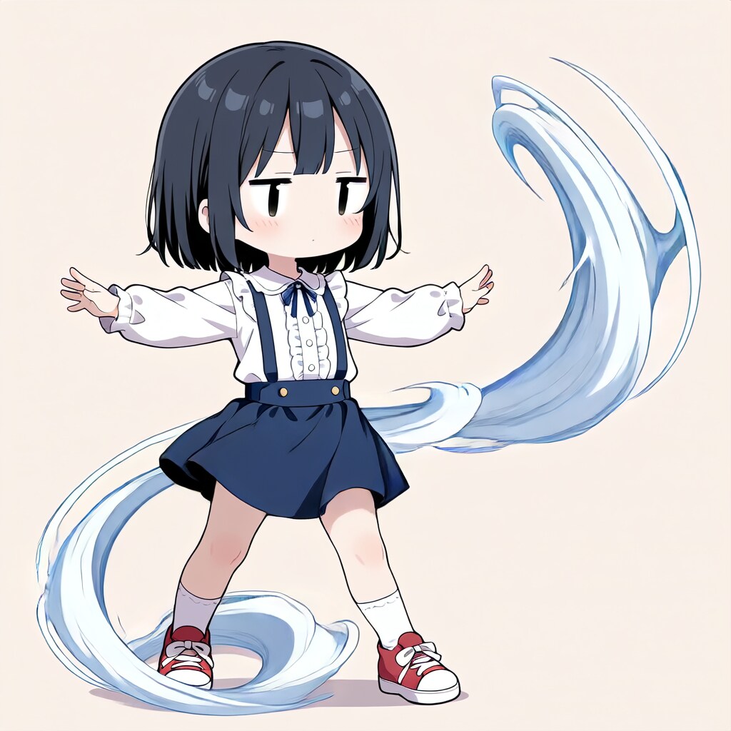 茉莉、風を起こす【パラパライラスト４０】