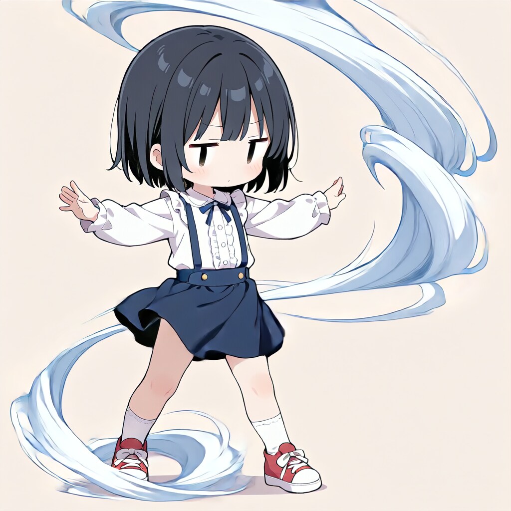 茉莉、風を起こす【パラパライラスト４０】