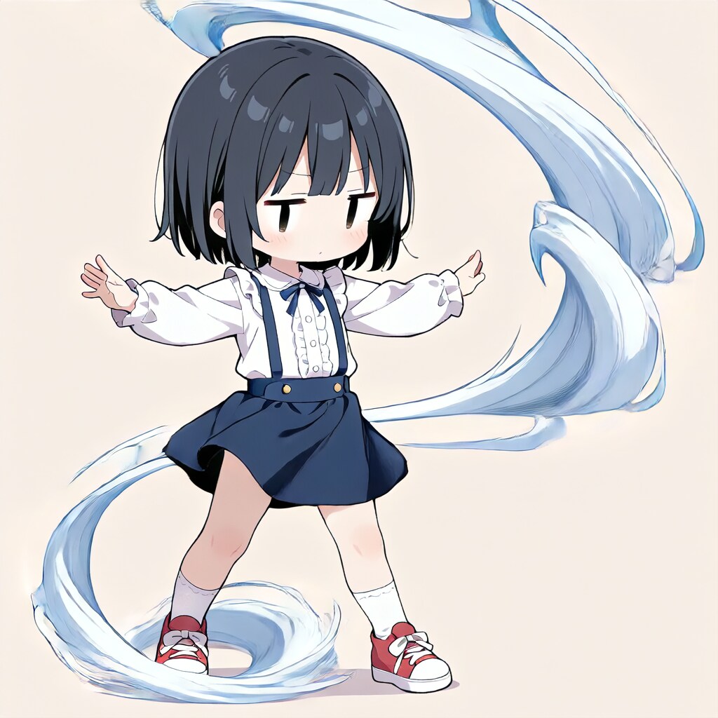 茉莉、風を起こす【パラパライラスト４０】