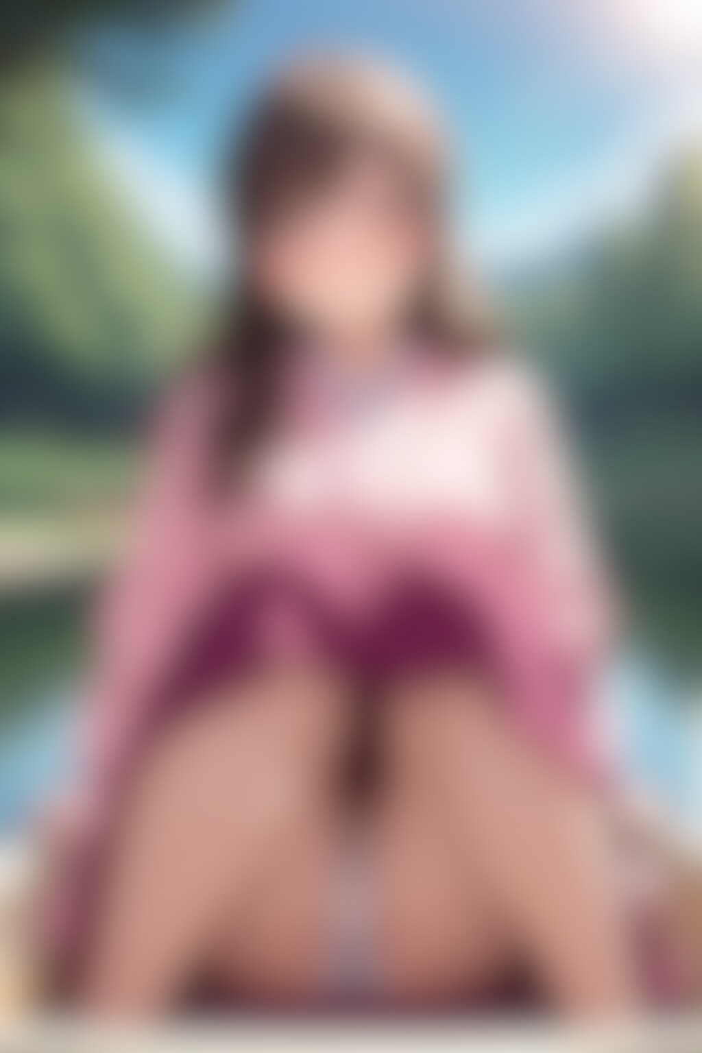 40枚:和服でボートパンチラ
