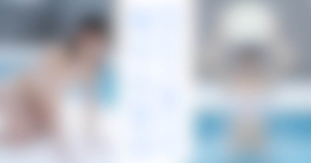 寒中水泳④（40枚、白ビキニ・紐パン）