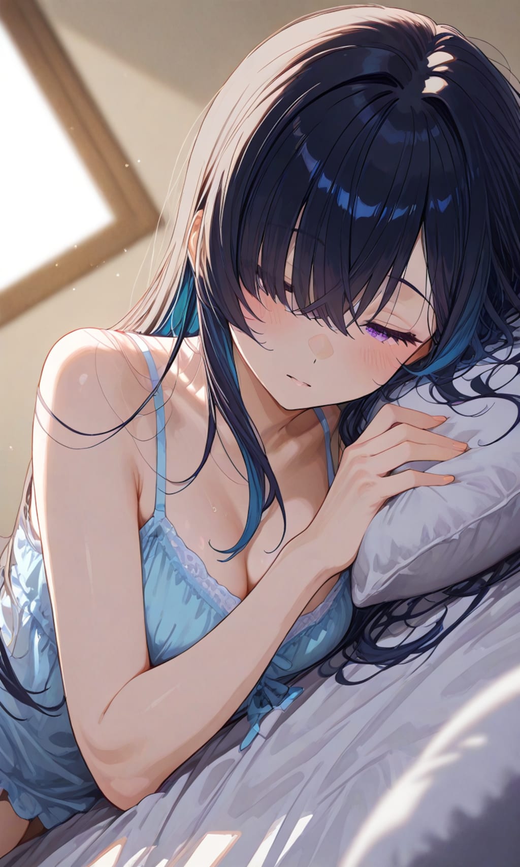 黒髪少女の休憩