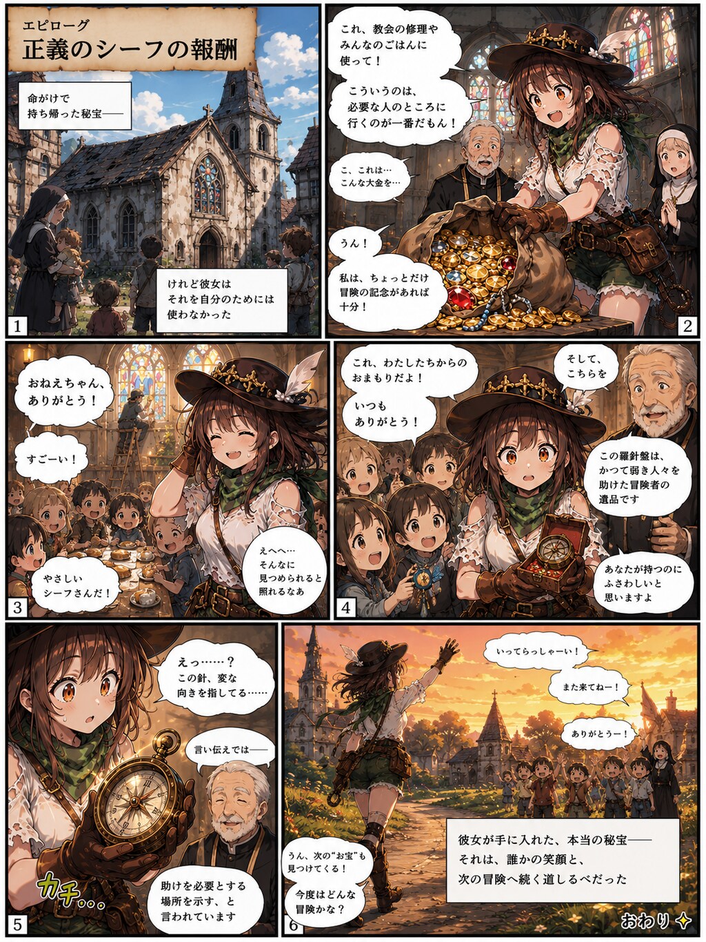 シーフちゃん／洞窟海賊船の秘宝　完全版（本編、タイトル、アイキャッチ、ボツ絵）