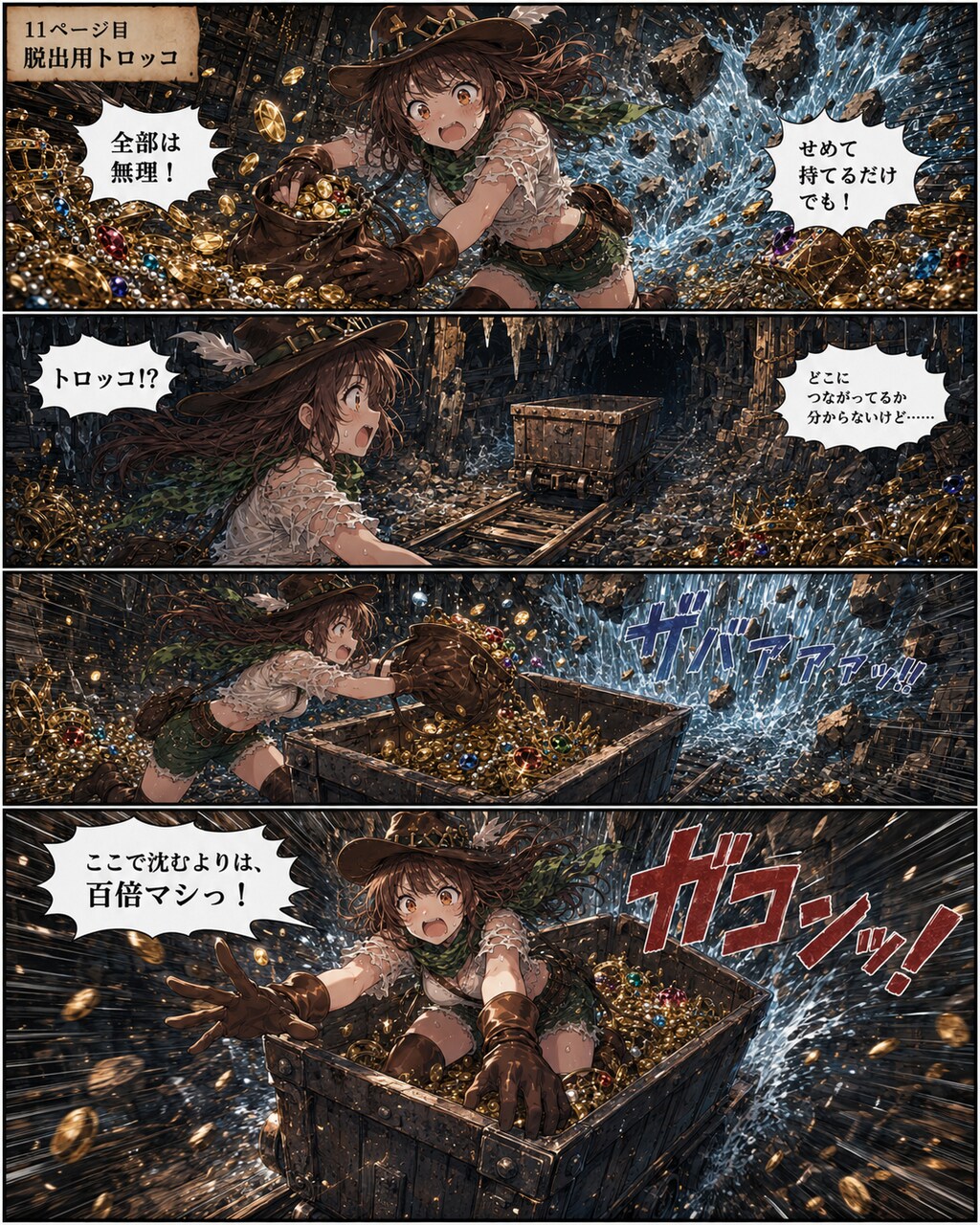 シーフちゃん／洞窟海賊船の秘宝　完全版（本編、タイトル、アイキャッチ、ボツ絵）