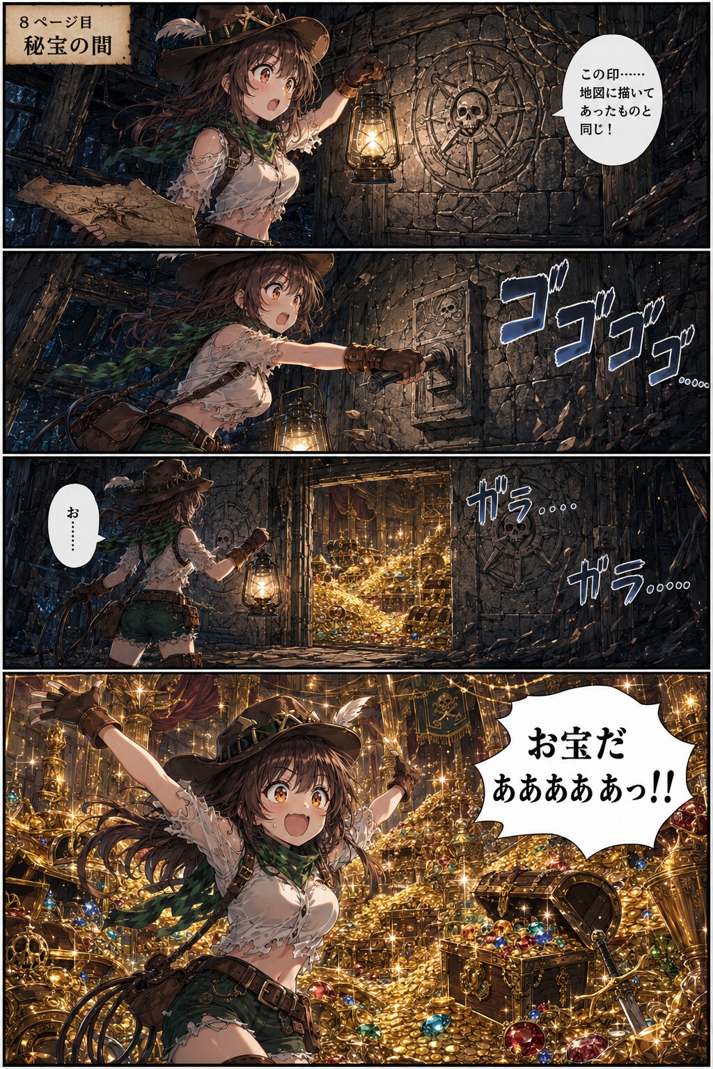 シーフちゃん／洞窟海賊船の秘宝　完全版（本編、タイトル、アイキャッチ、ボツ絵）