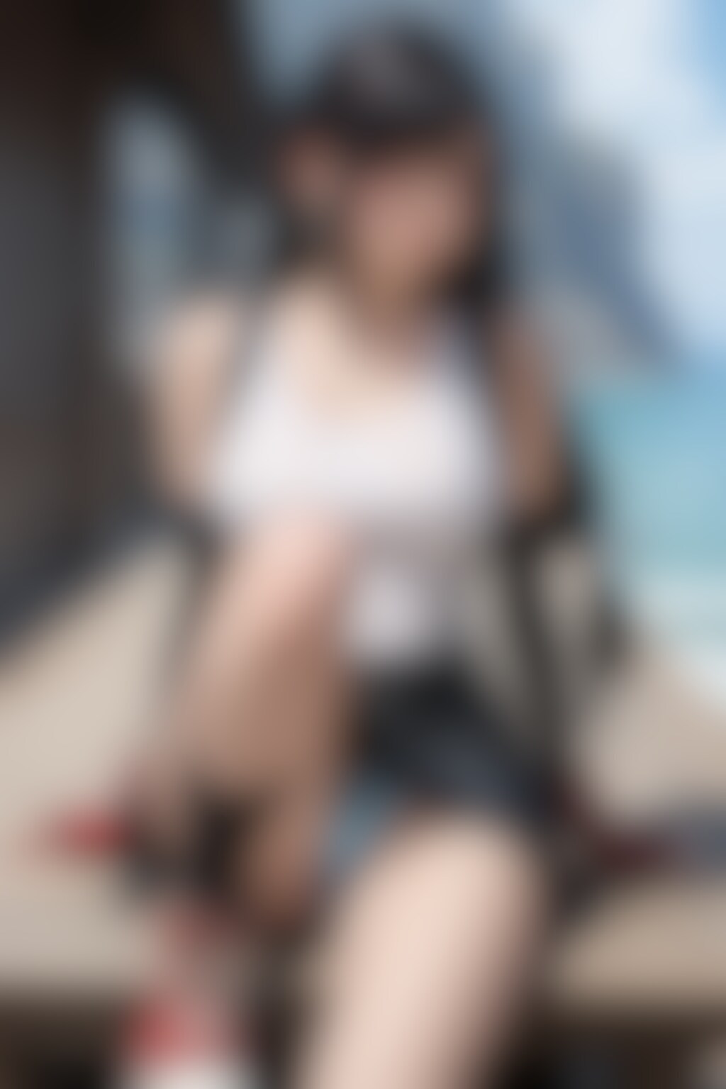 40枚:海のティファ・コスプレイヤー