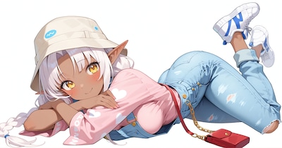 ピーチソーダサマーコーデ