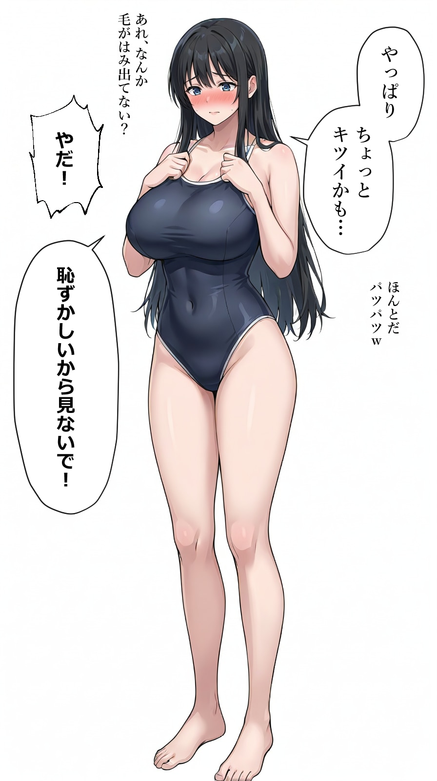 近所の学生にスク水を着せられるタワマン妻【山口明香里】