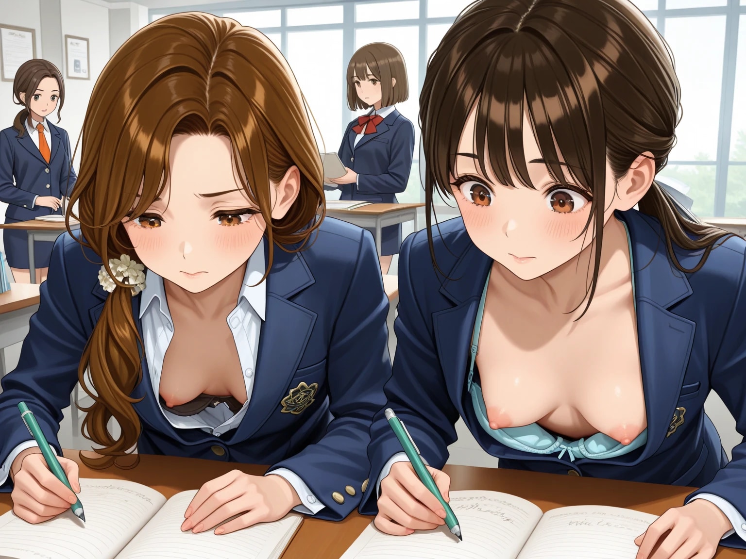 在庫　学園系胸チラ