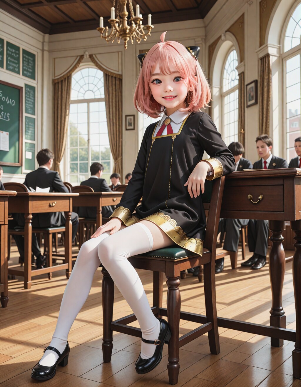 250718P【8枚】アーニャ・フォージャー風コスの愛ちゃん