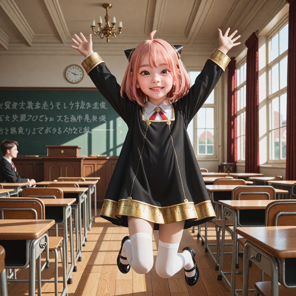 250718P【8枚】アーニャ・フォージャー風コスの愛ちゃん