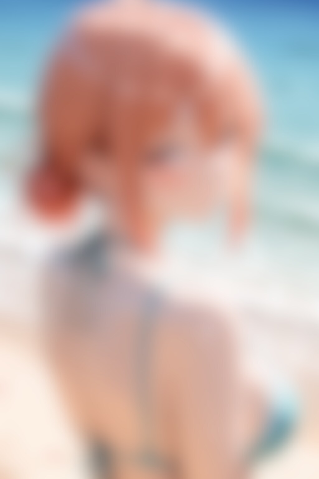 ビキニ姿の人妻のガ〇ママです！