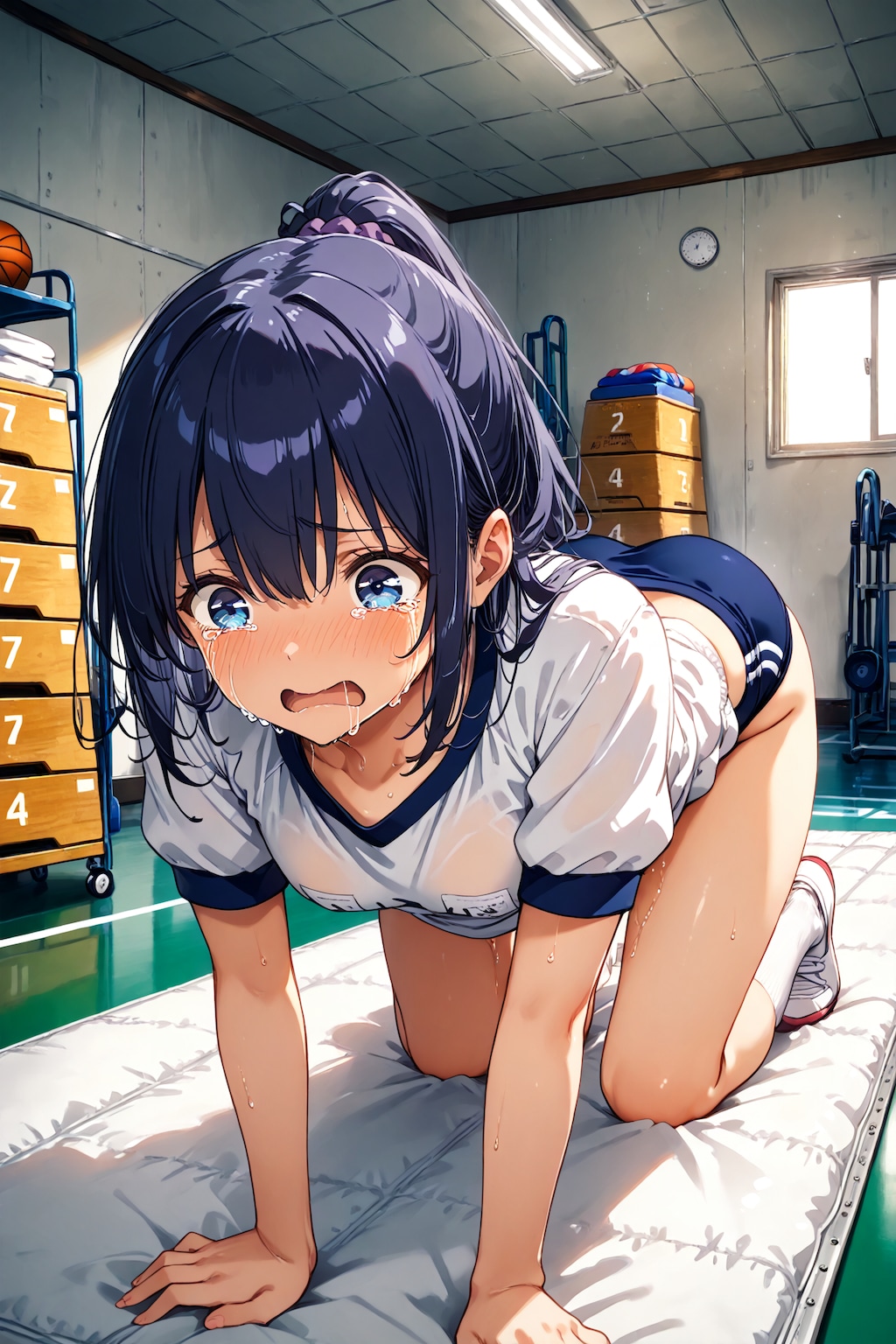 四つん這いブルマ(21)