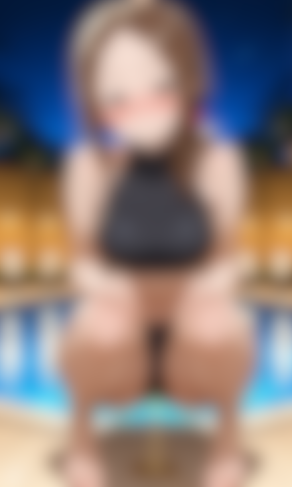 おしっこお漏らしチャレンジ【(元)高〇さん】(ビキニ水着)