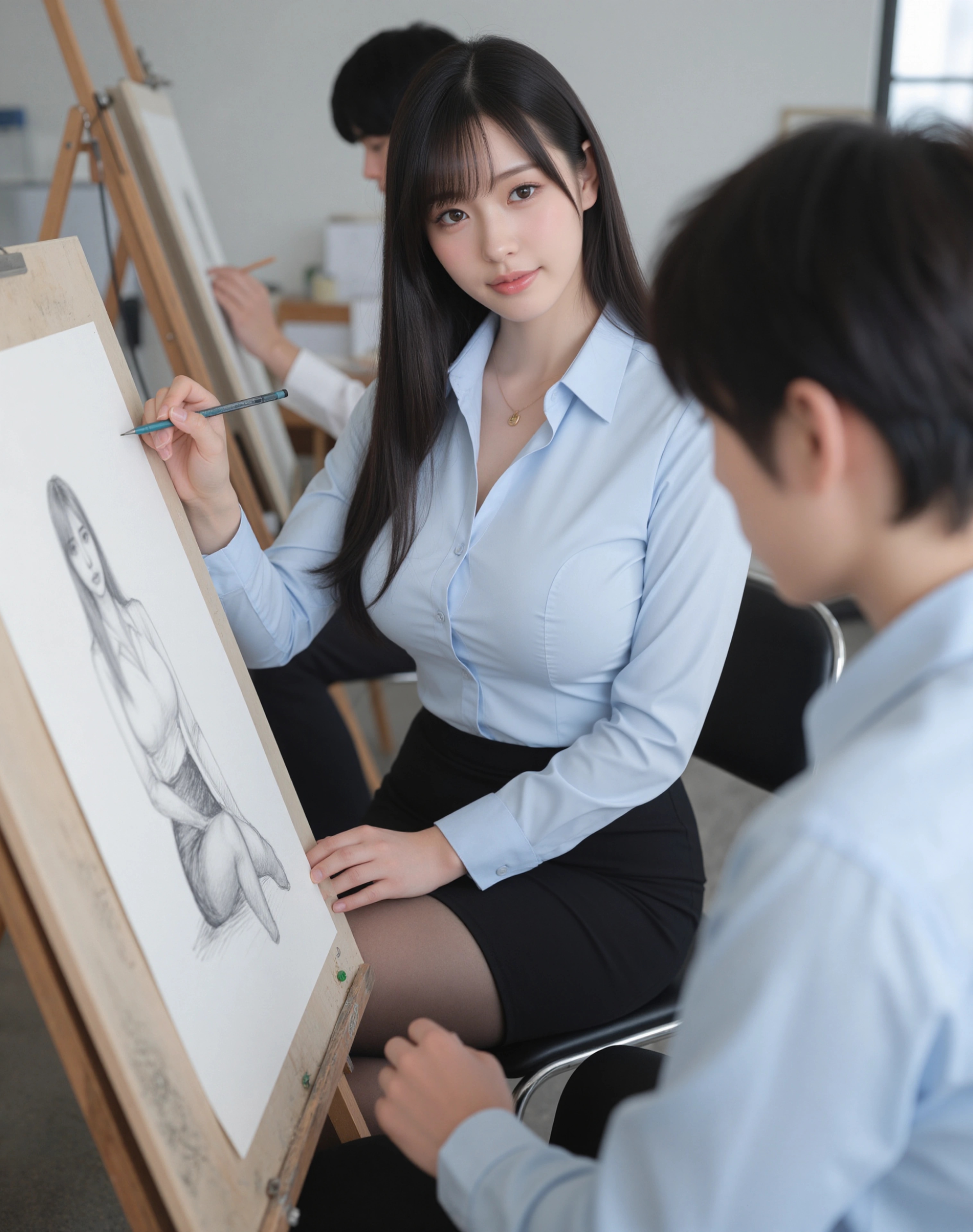 【動画あり】① セックスデッサン絵画教室 / Sex-Themed Figure Drawing Class