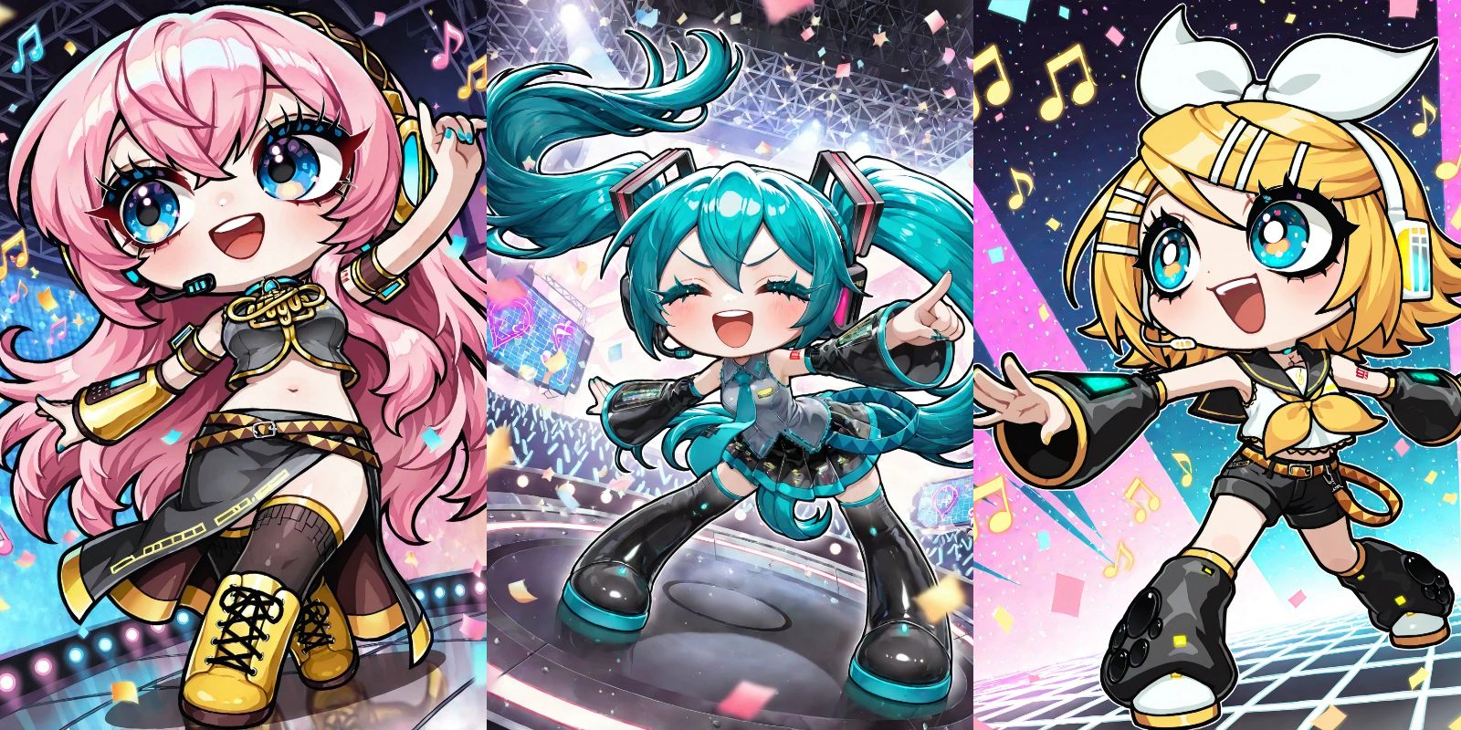 ミク/リン/ルカ fanart