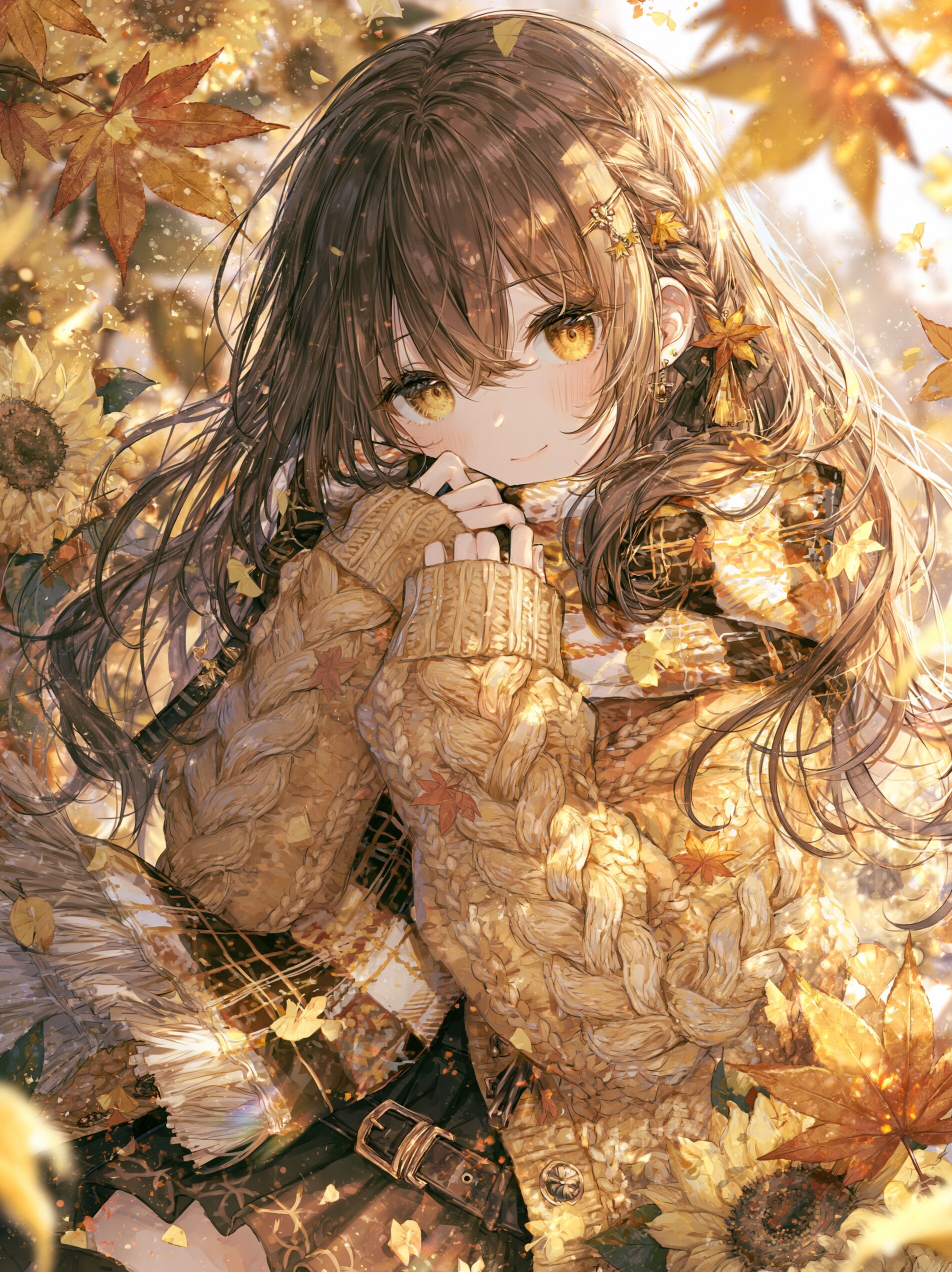 秋と少女。