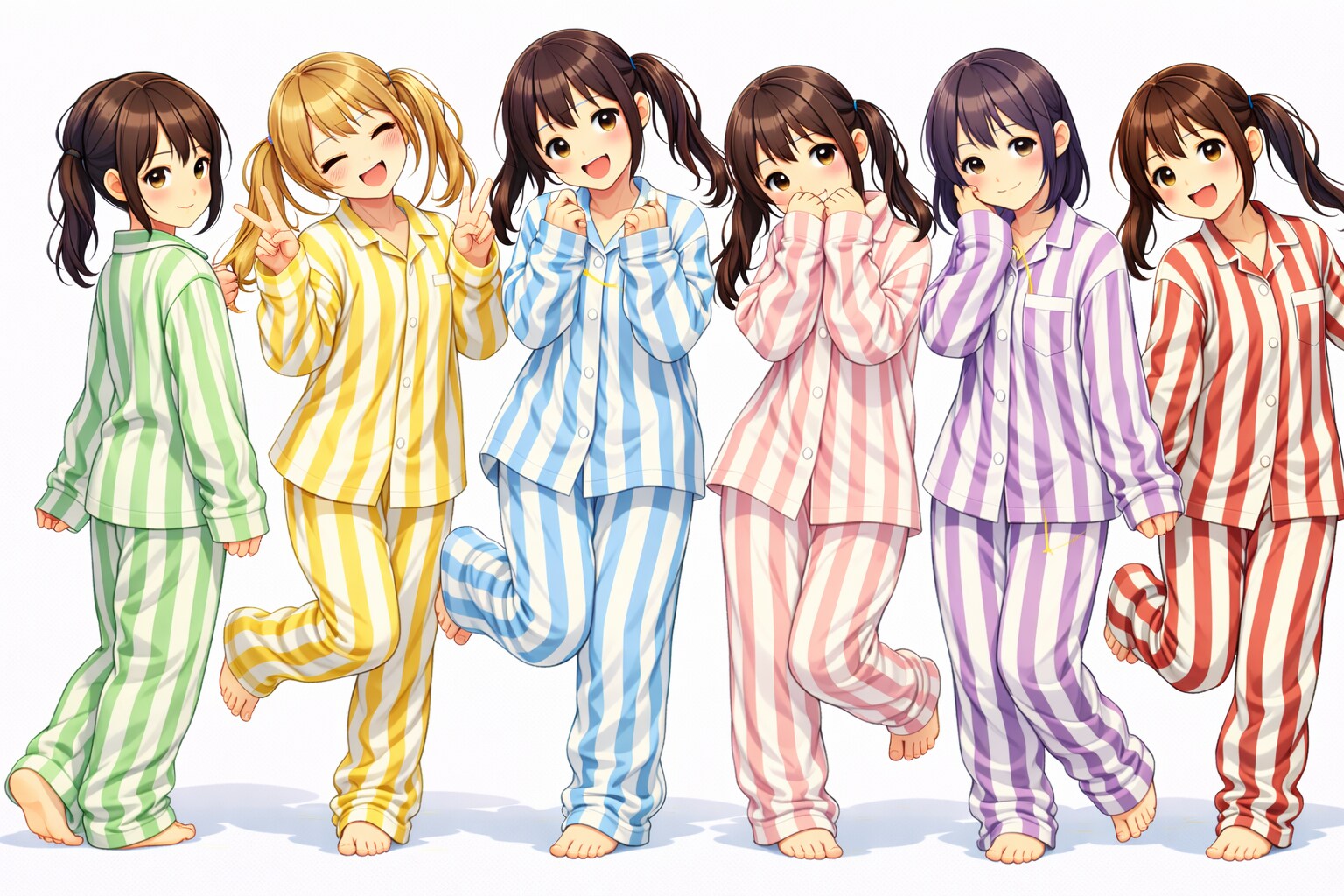 カラフルなパジャマの六等分の○○（サムネイル画像）