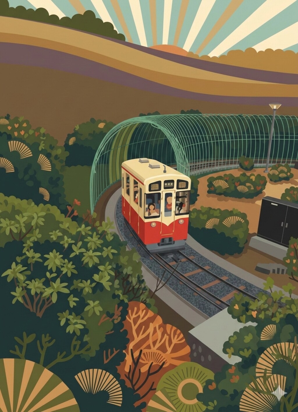 昭和時代の取球県営鉄道