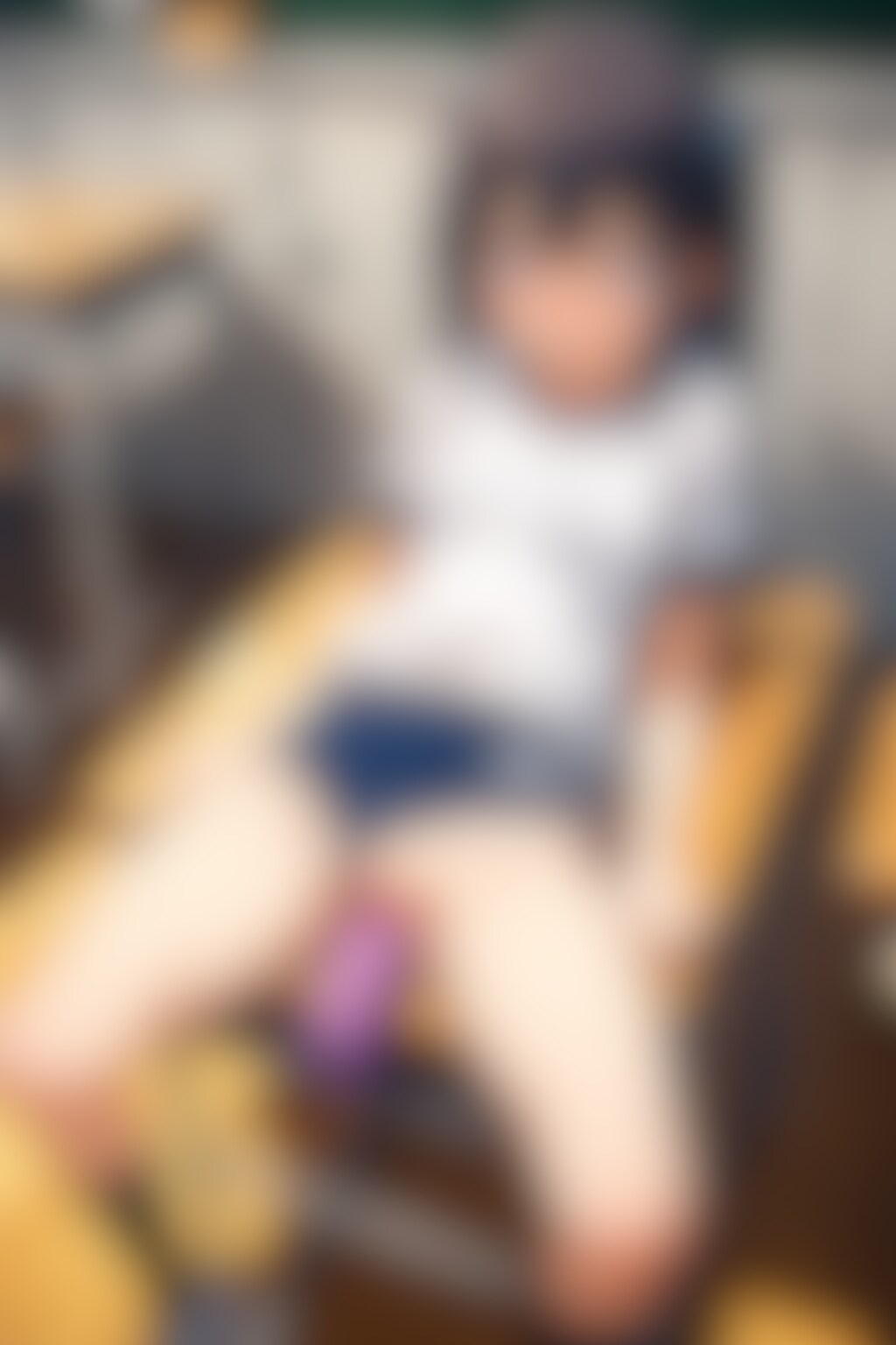 教室でブルマ少女とディルドで遊んでみた(4)