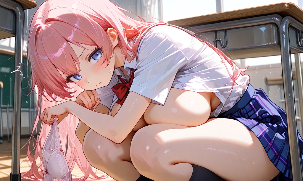 下着脱ぎ見せ