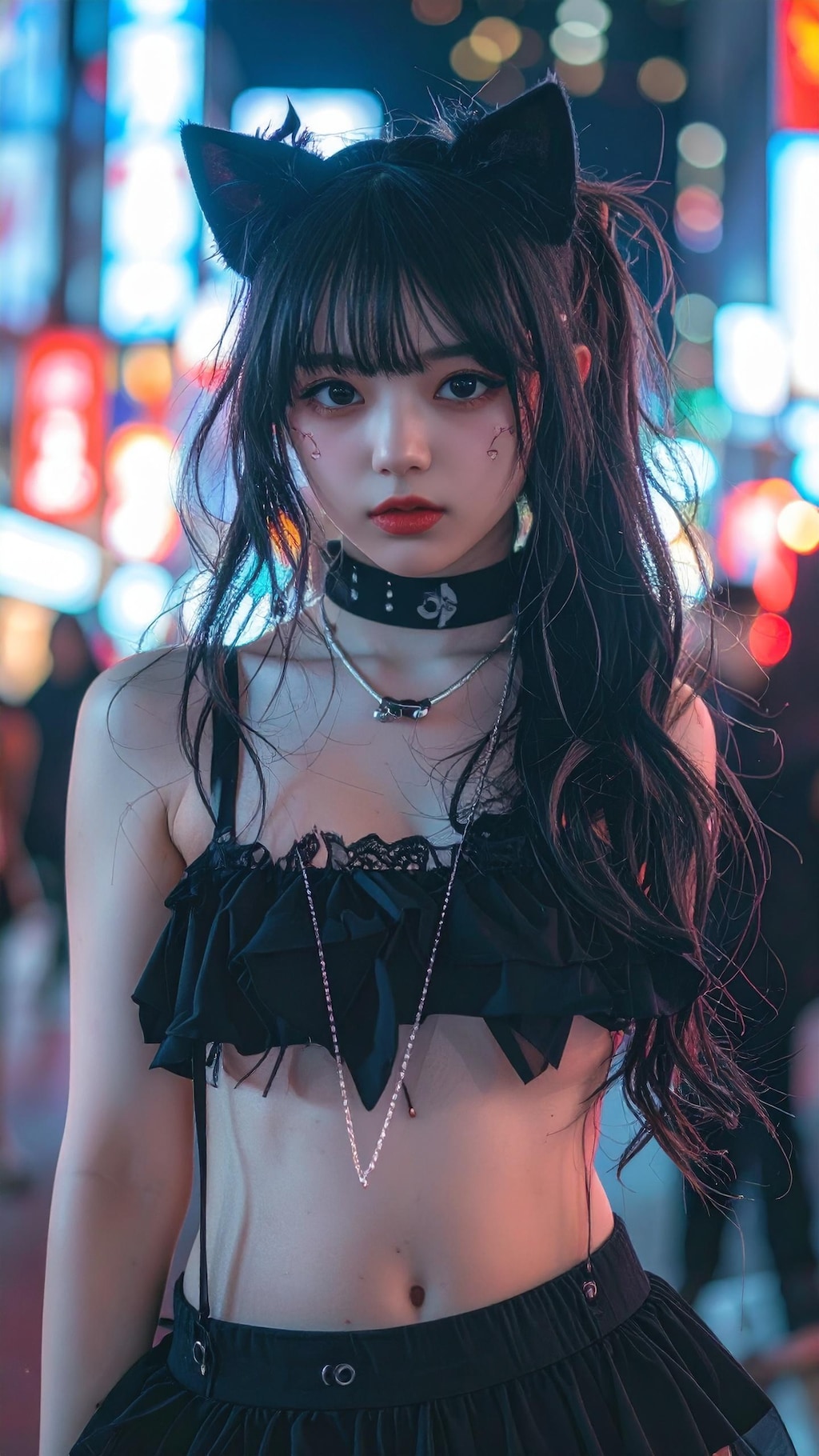 2025ハロウィンー黒猫&白猫ちゃんー