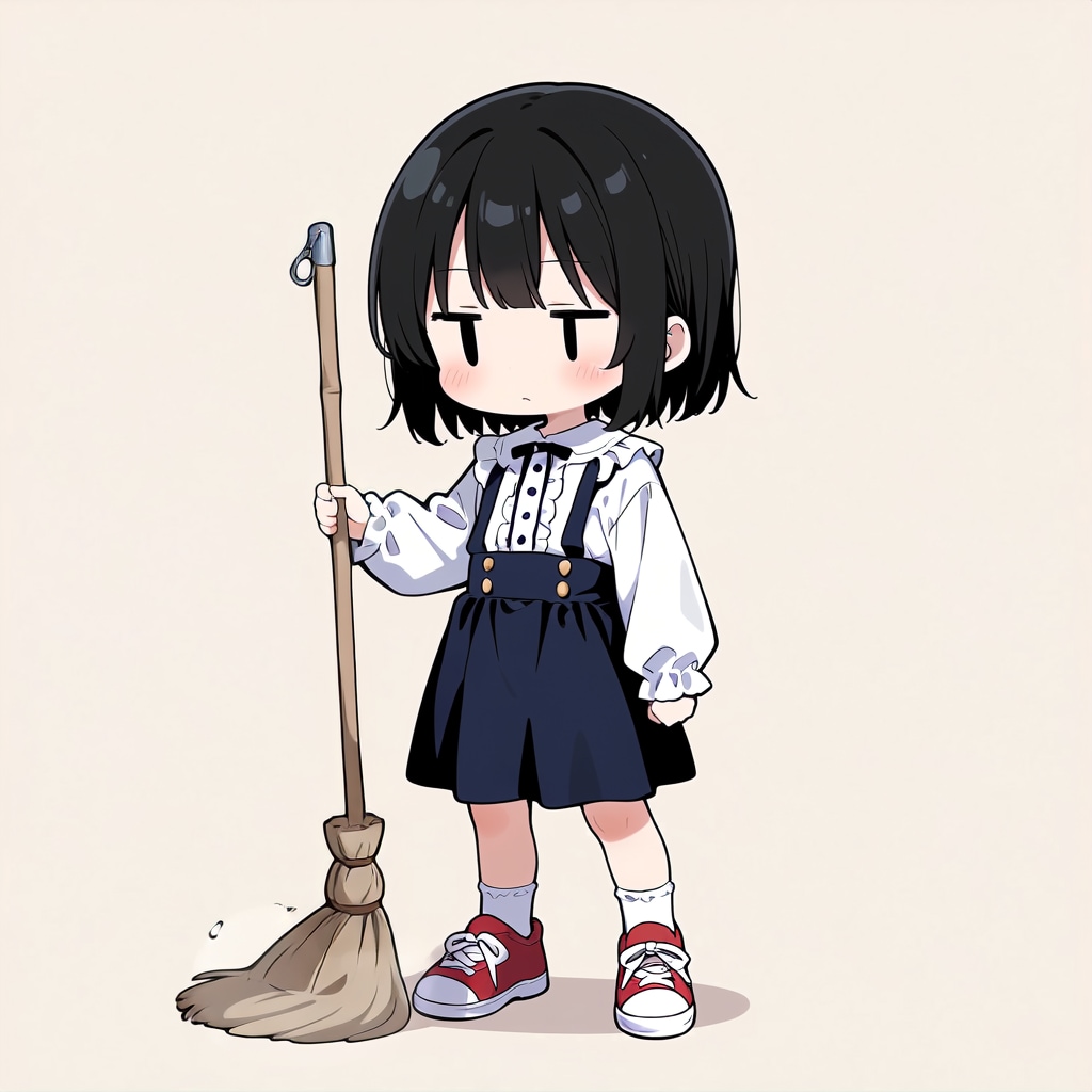 掃除をしてくれない💦【パラパライラスト４０】