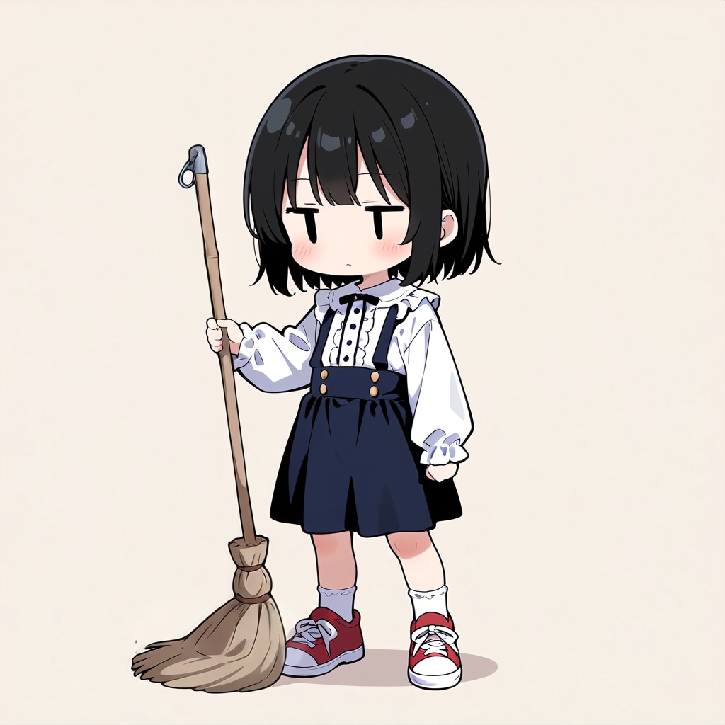 掃除をしてくれない💦【パラパライラスト４０】