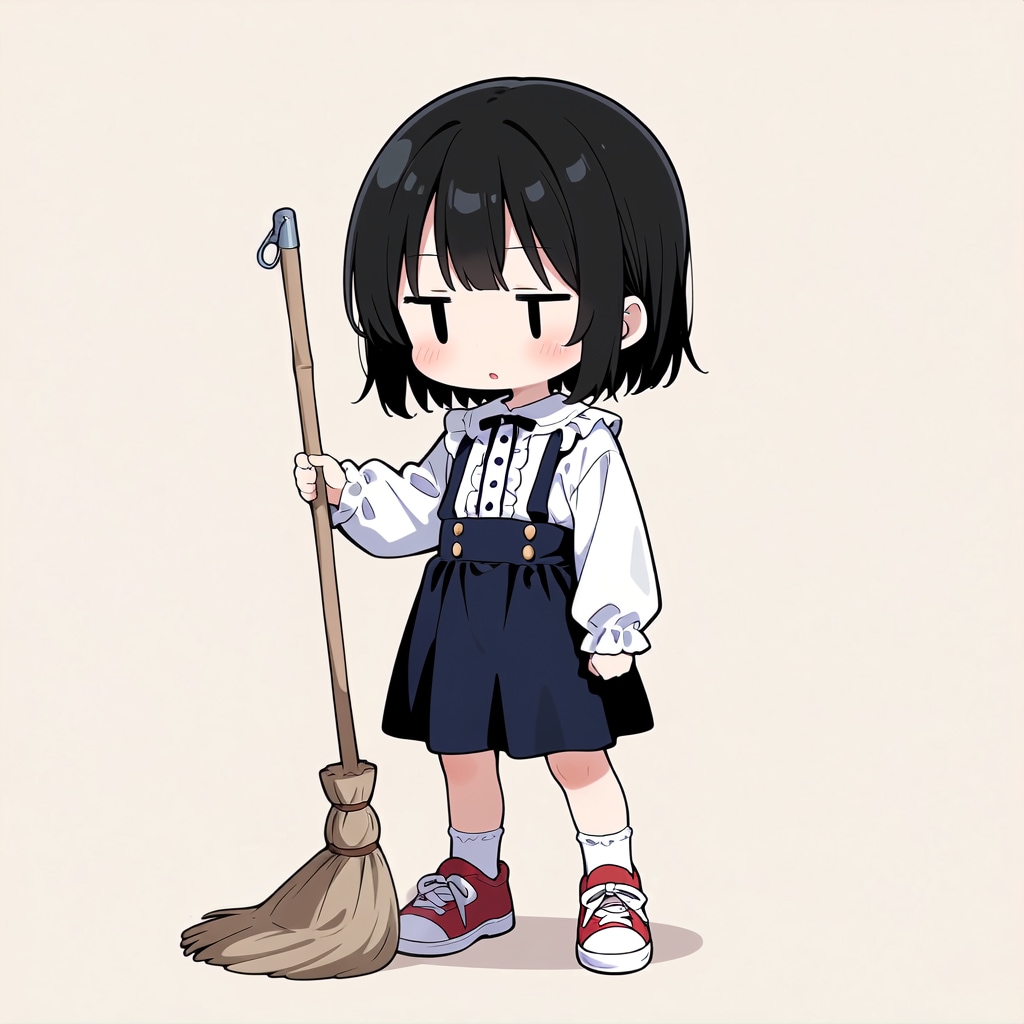 掃除をしてくれない💦【パラパライラスト４０】