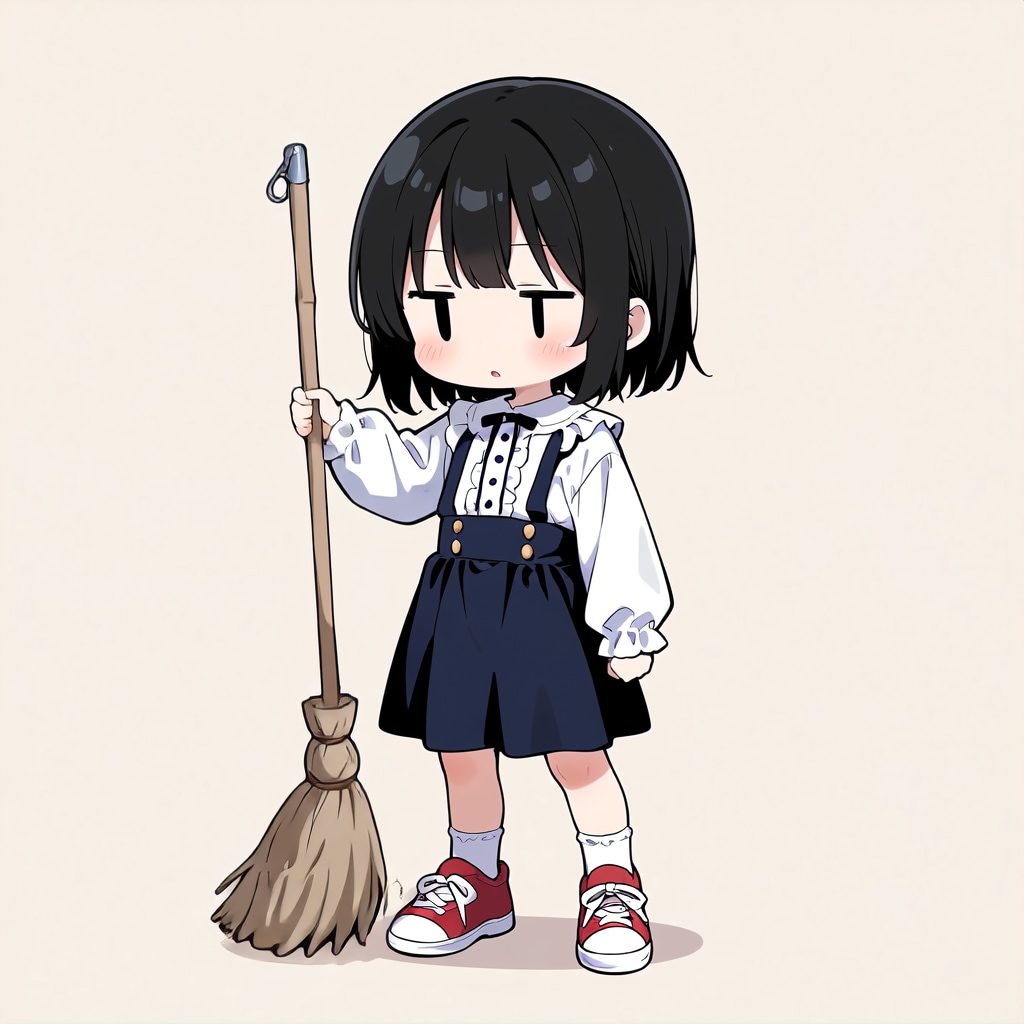 掃除をしてくれない💦【パラパライラスト４０】