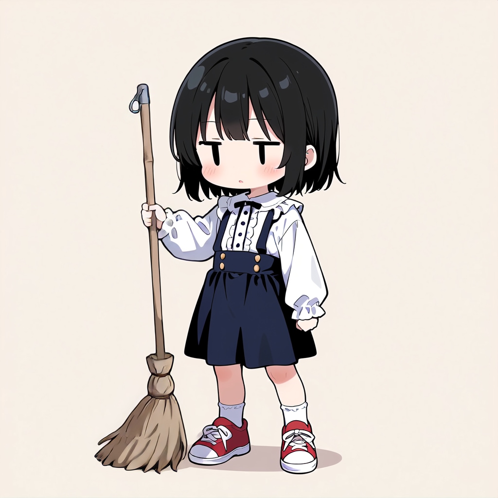 掃除をしてくれない💦【パラパライラスト４０】