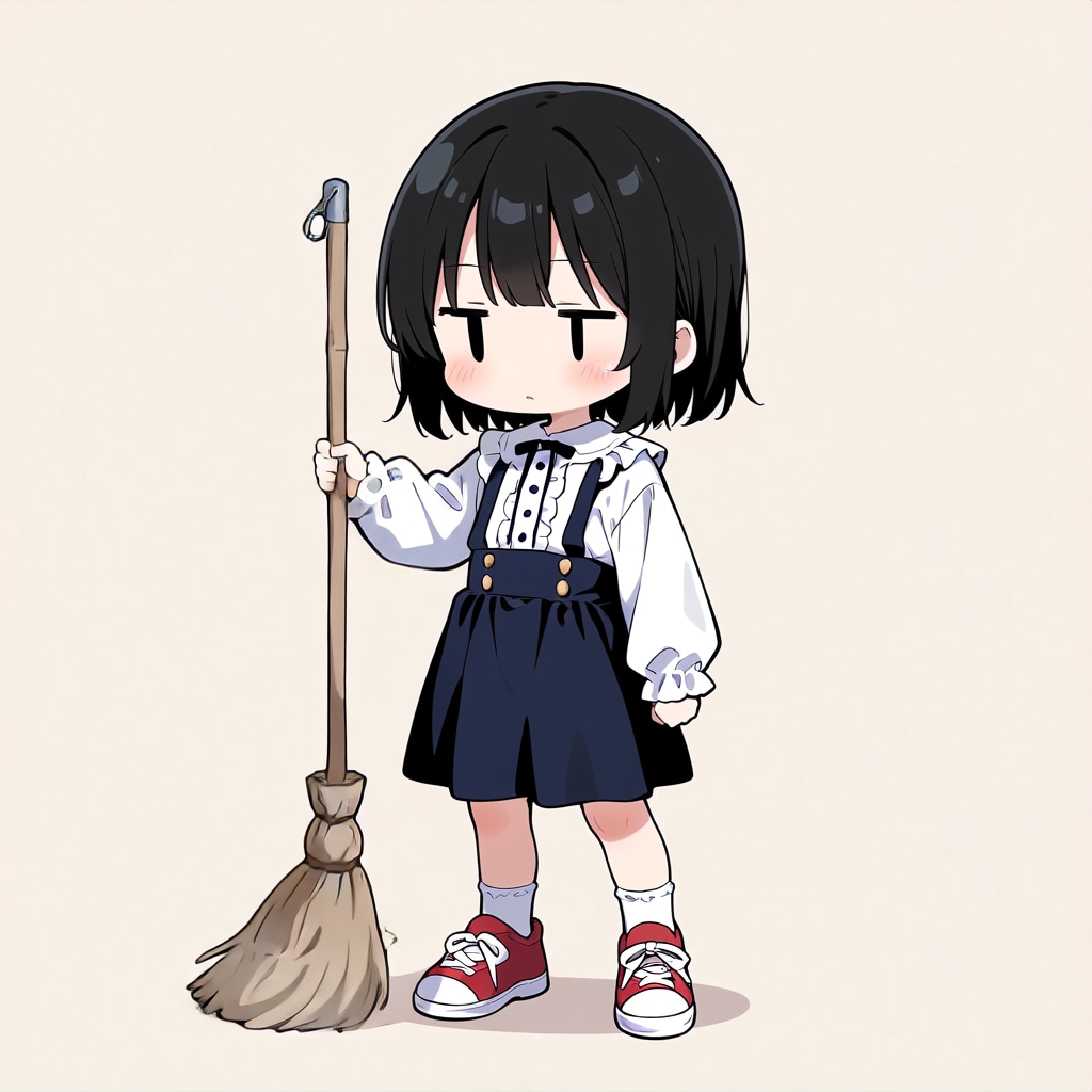 掃除をしてくれない💦【パラパライラスト４０】