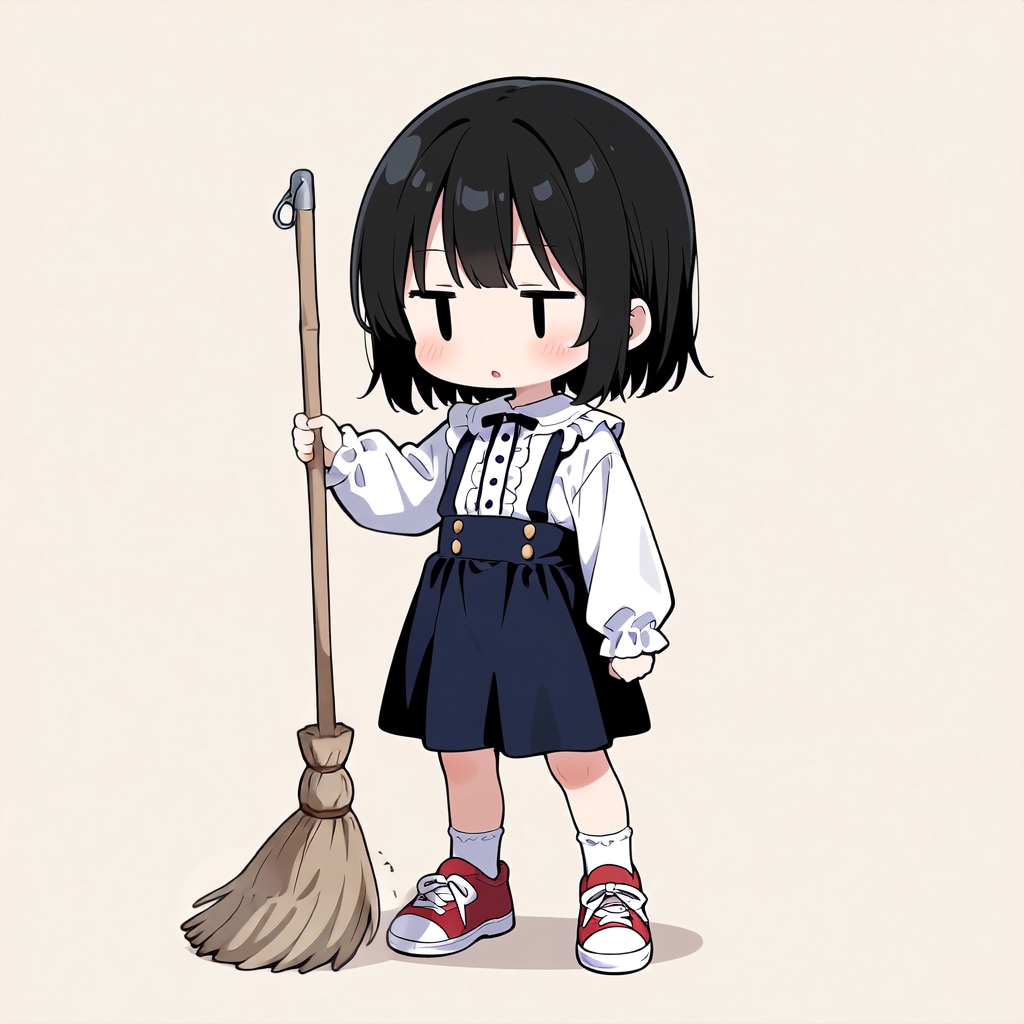 掃除をしてくれない💦【パラパライラスト４０】