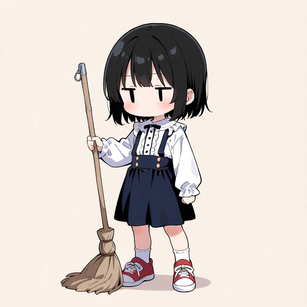 掃除をしてくれない💦【パラパライラスト４０】