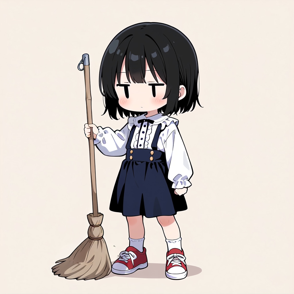 掃除をしてくれない💦【パラパライラスト４０】