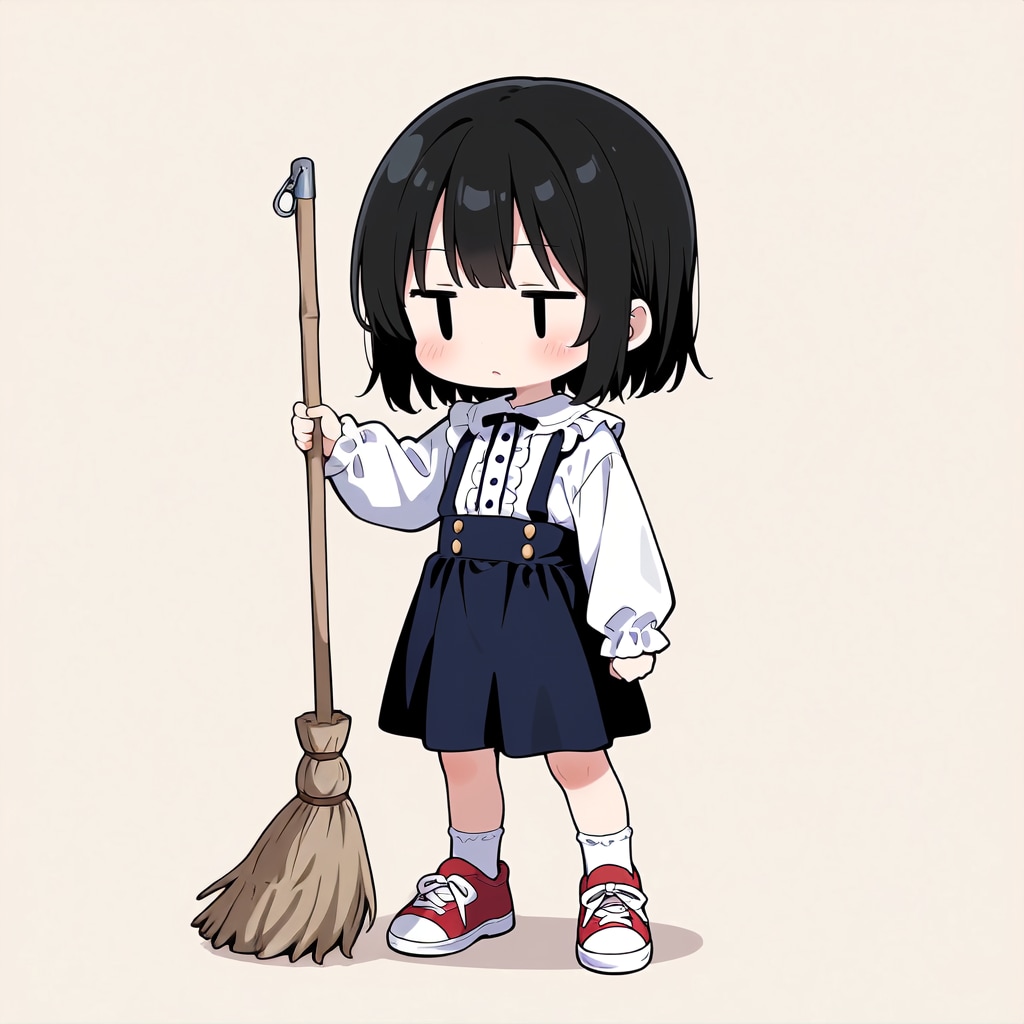 掃除をしてくれない💦【パラパライラスト４０】