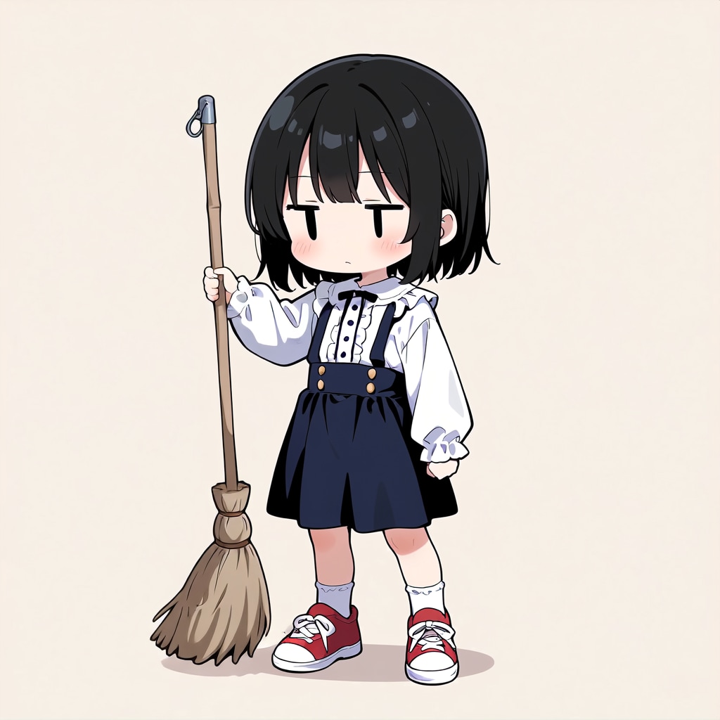 掃除をしてくれない💦【パラパライラスト４０】