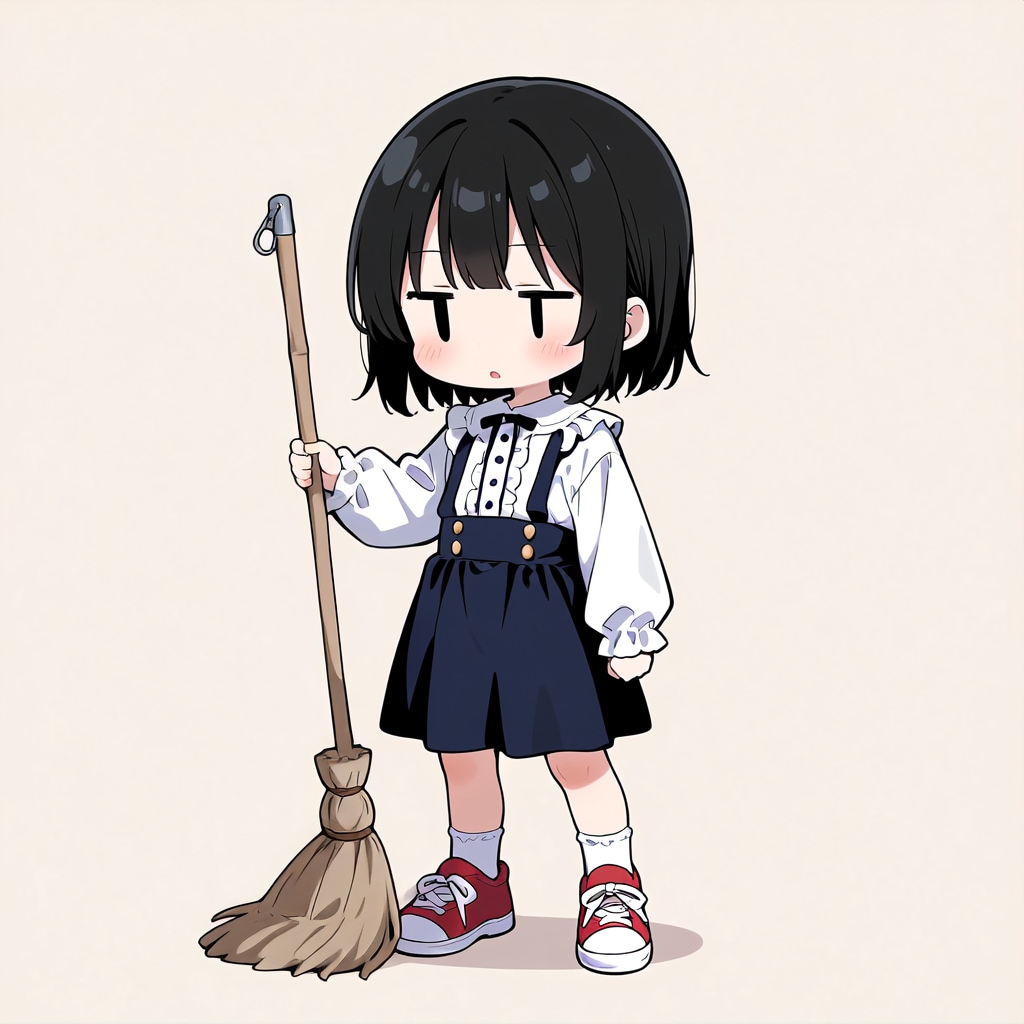 掃除をしてくれない💦【パラパライラスト４０】