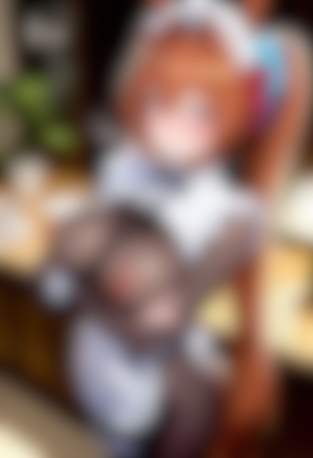 エロカフェでバイトさせられて不機嫌なダスカちゃん