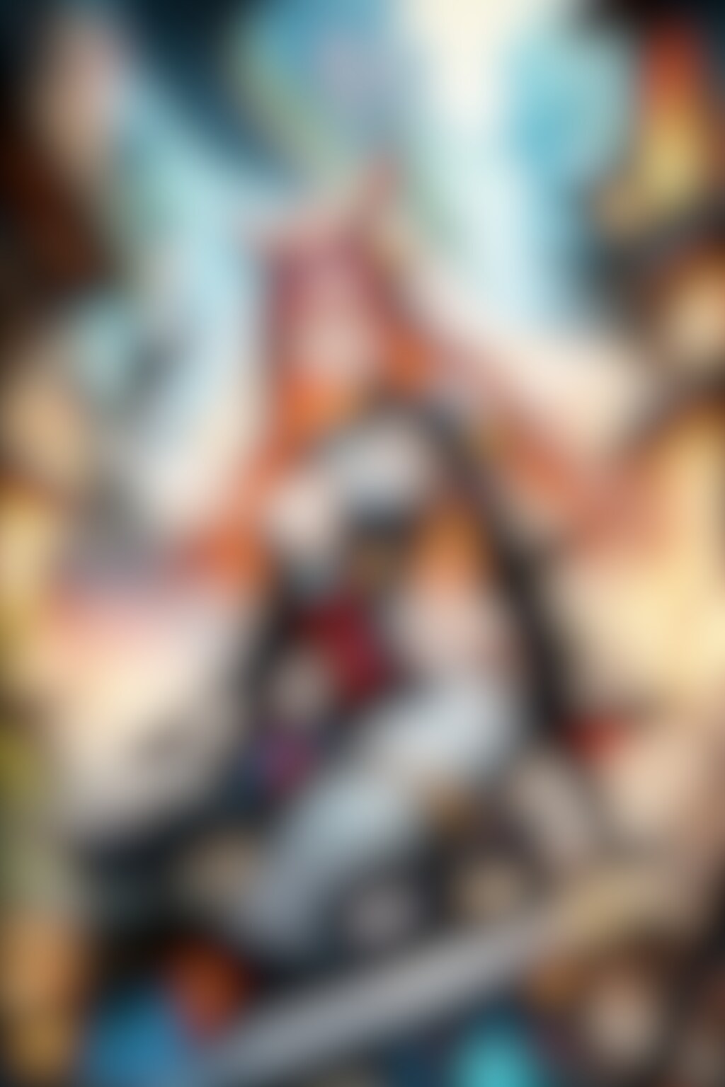 紅と漆黒に揺らめく幻影の街角