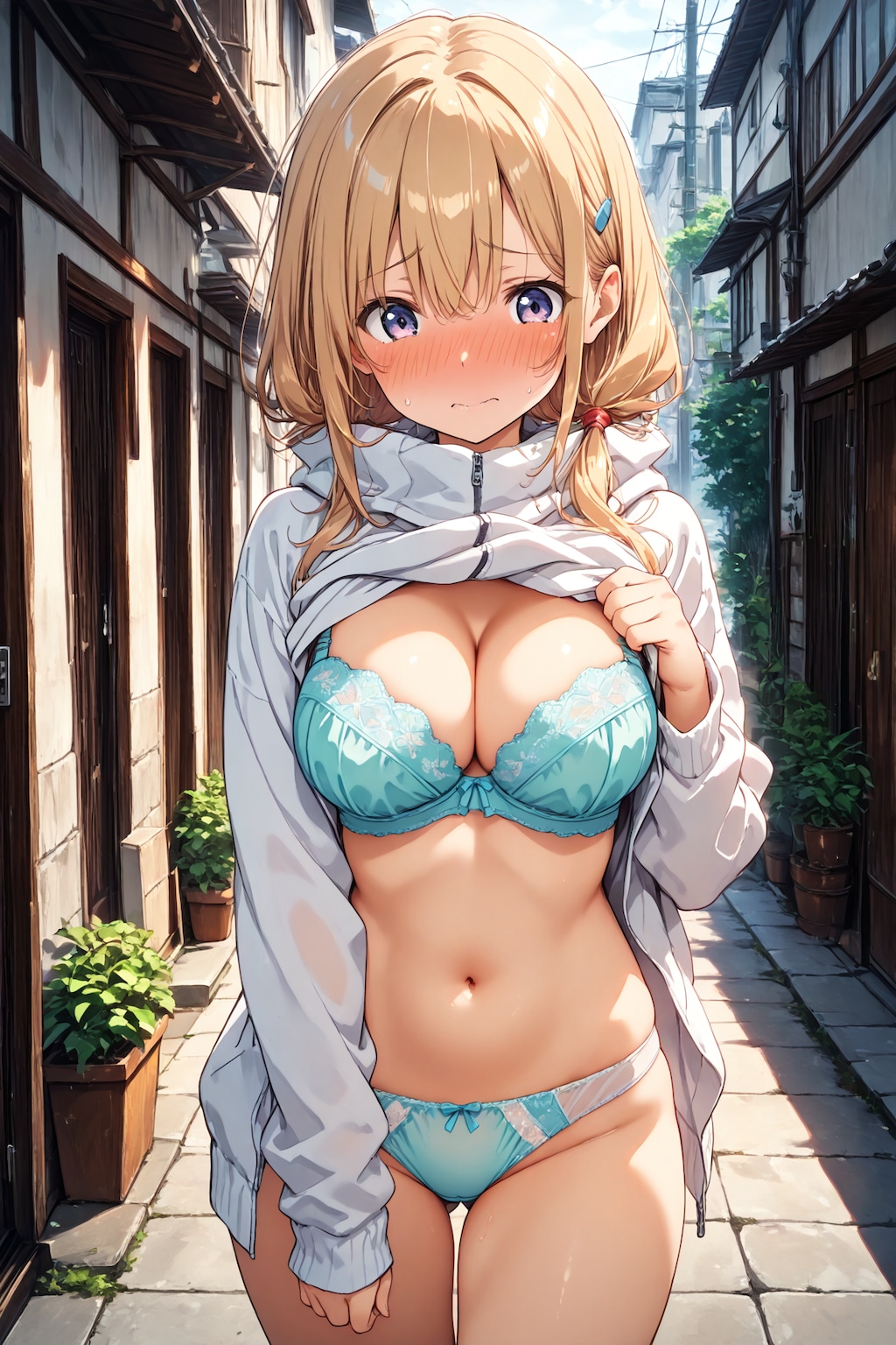 彼女に野外露出させてみた(47)