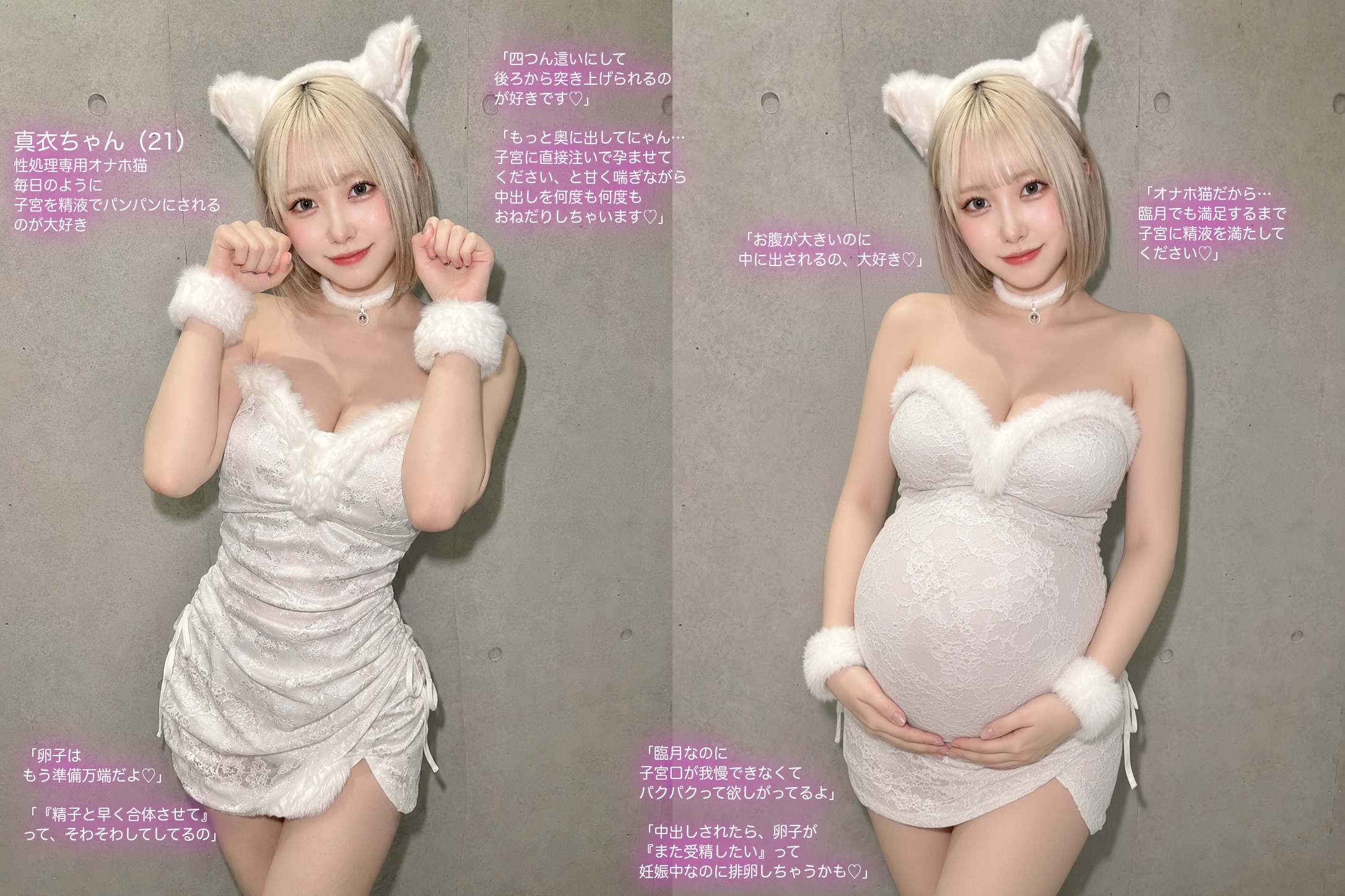 性処理専用オナホ猫の妊娠前後の記録
