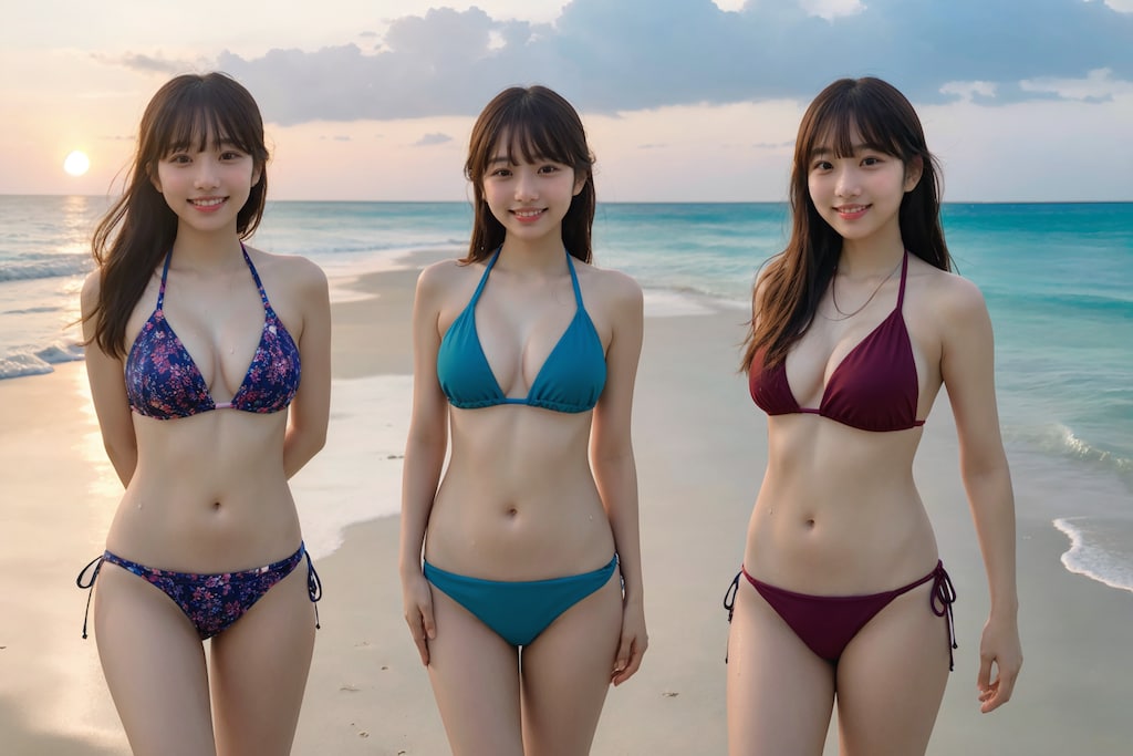 ビキニ3人組