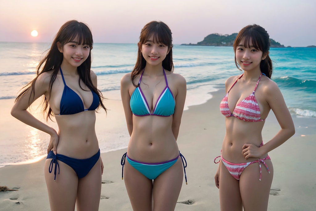 ビキニ3人組
