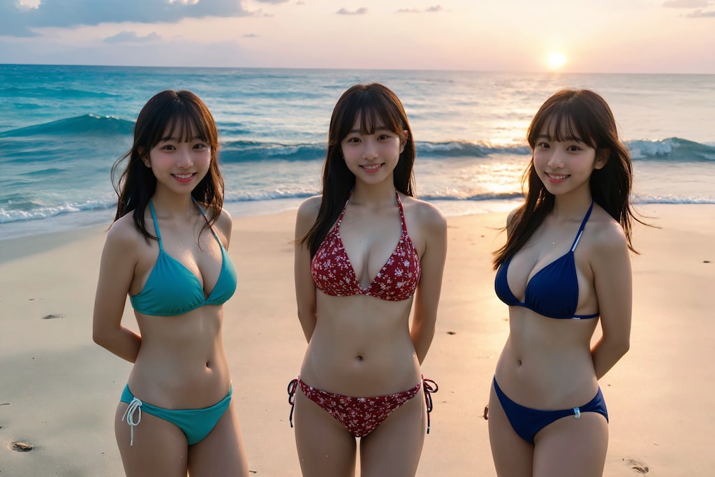 ビキニ3人組